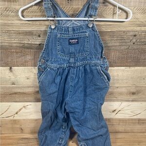 Osh Kosh B Gosh Kids Girls (3T) Blue Denim Overalls Pants Cotton Jeans Bottoms